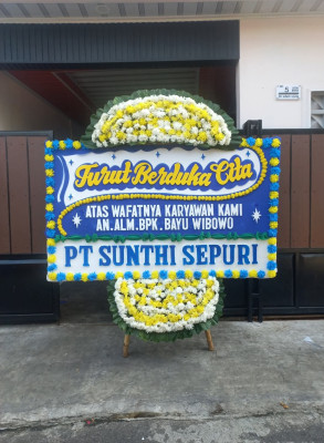 Papan Bunga Duka di Cempaka Putih Timur